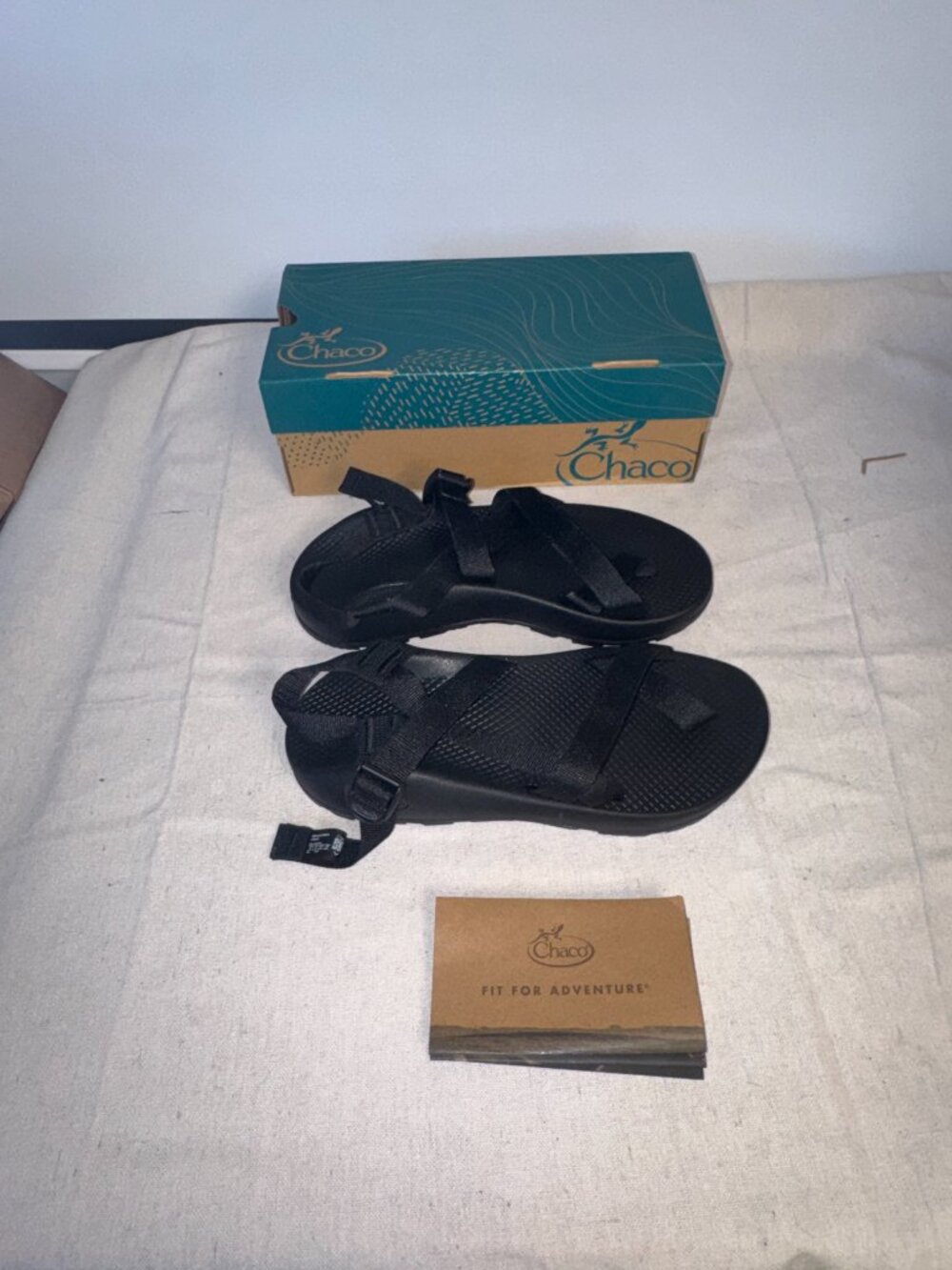 NIB Chaco Z2 Classic Black Sandals Wedge Webbing  J105427 Outdoors REI